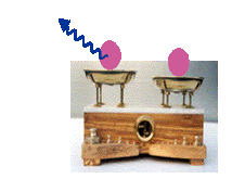 After having undergone radioactive decay, an atom is lighter.